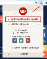在 Chrome 和 Opera 中为 moviemakeronline.com 关闭 Adblock Plus