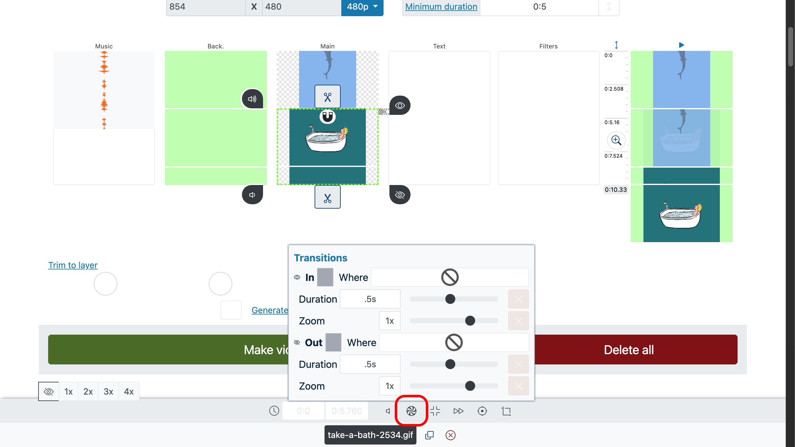 将gif转换为视频 - 合并多个gif